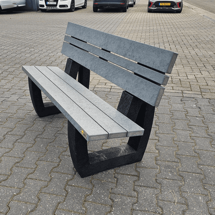 Parkbank kunststof rugleuning 120cm - Afbeelding 4